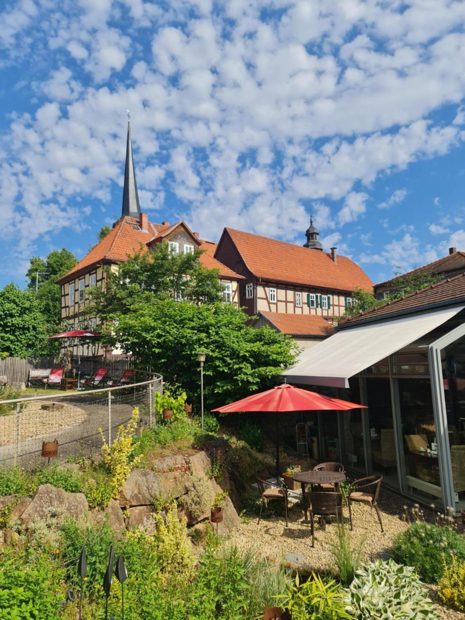 Hotel & Cafe Schachtenburg Schlitz Exteriör bild