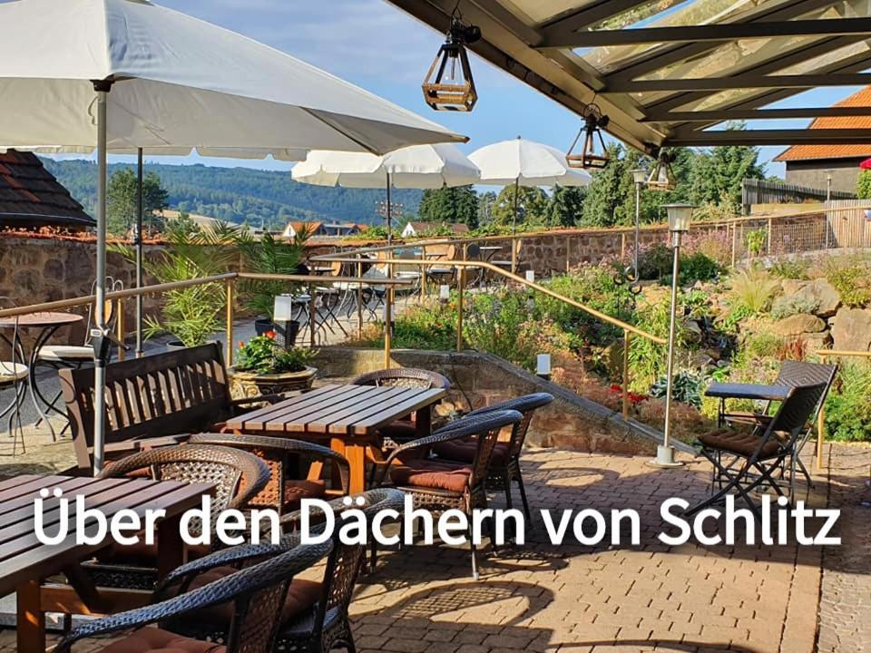Hotel & Cafe Schachtenburg Schlitz Exteriör bild